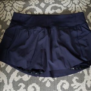 Lululemon Final Lap Skirt Midnight Navy 6 NWOT